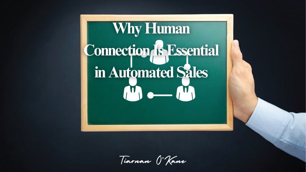 Sales team demonstrating human connection and emotional intelligence in customer interactions, balancing automation and personalization.
