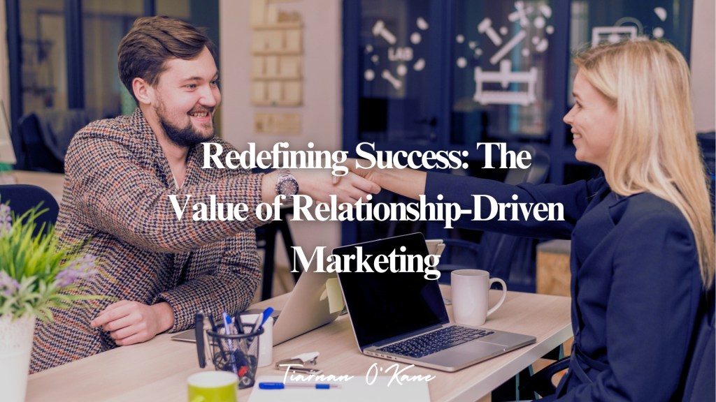 Relationship-driven marketing showing brands building loyalty and long-term customer connections