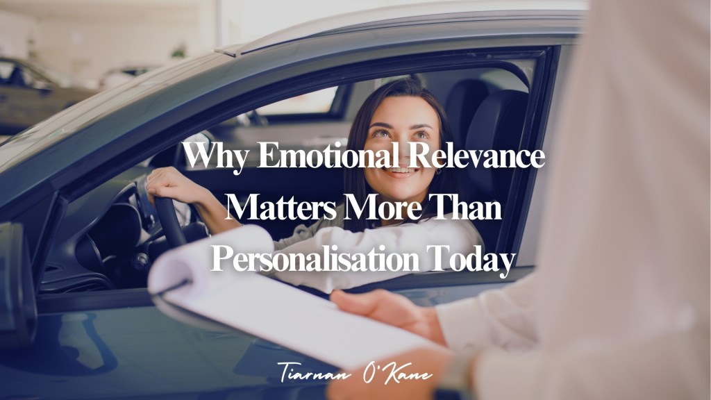 Emotional relevance in branding showing deeper customer connections beyond personalisation