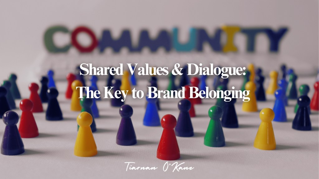 Brand belonging showing customers evolving into engaged brand communities through shared values